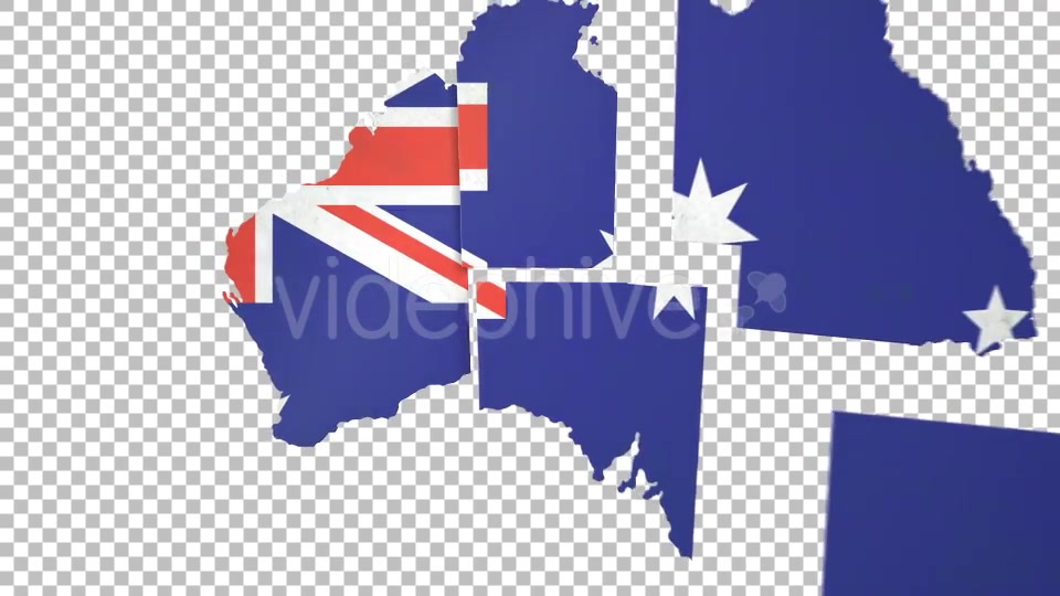 Australia Map States Combine Videohive 14865342 Motion Graphics Image 7