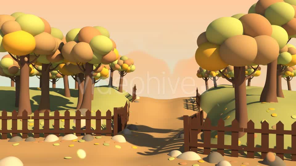 Autumn Cartoon Background Videohive 20676054 Motion Graphics Image 1