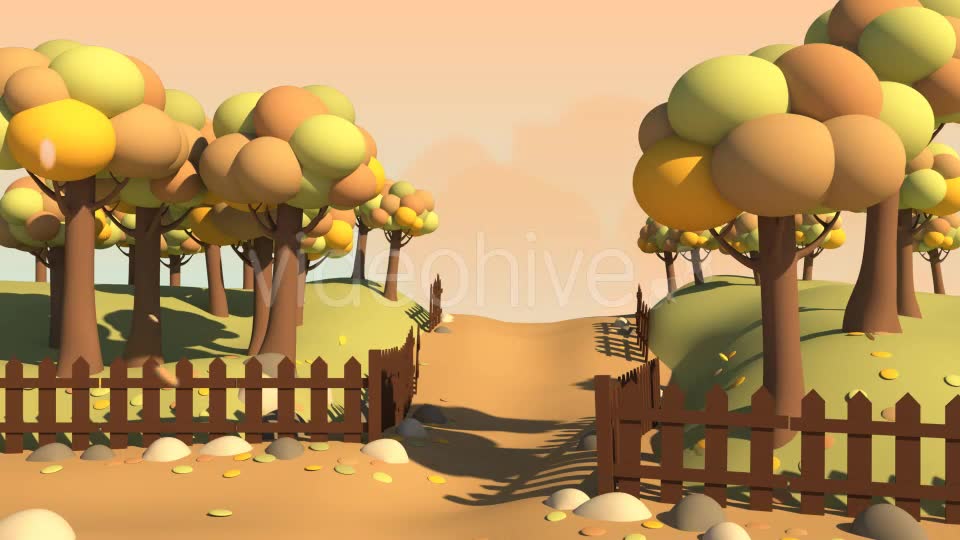 Autumn Cartoon Background Videohive 20676054 Motion Graphics Image 2