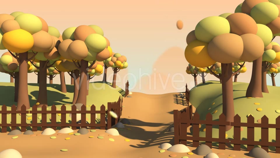Autumn Cartoon Background Videohive 20676054 Motion Graphics Image 5