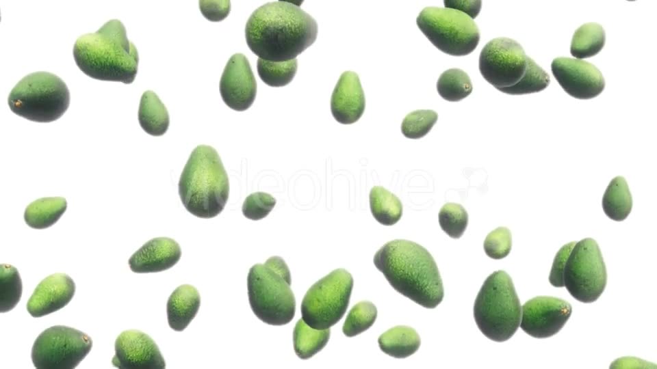 Avocados Falling Against White Videohive 19471105 Motion Graphics Image 2