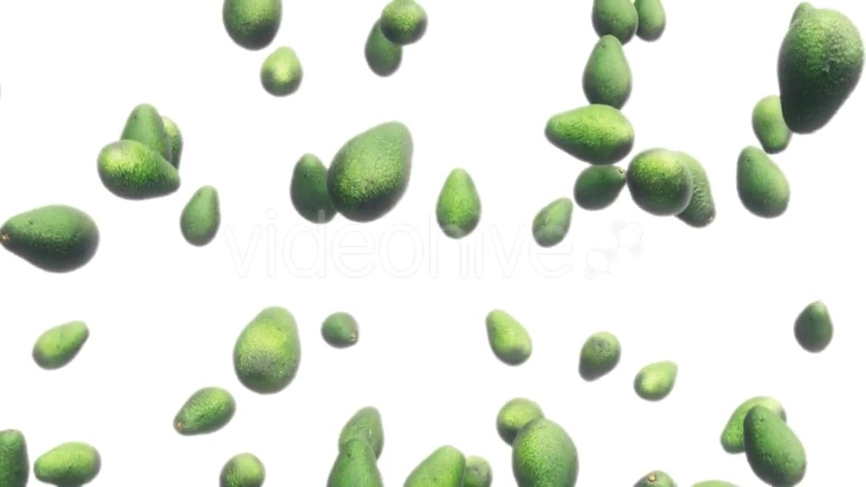 Avocados Falling Against White Videohive 19471105 Motion Graphics Image 3