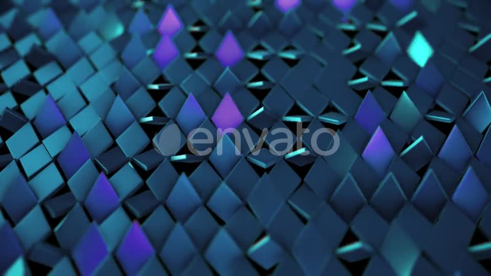 Background of Purple Blue Shiny Rombus Videohive 21998072 Motion Graphics Image 1