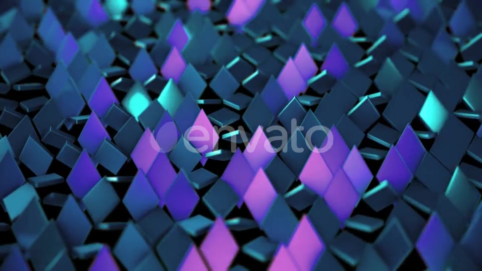 Background of Purple Blue Shiny Rombus Videohive 21998072 Motion Graphics Image 5