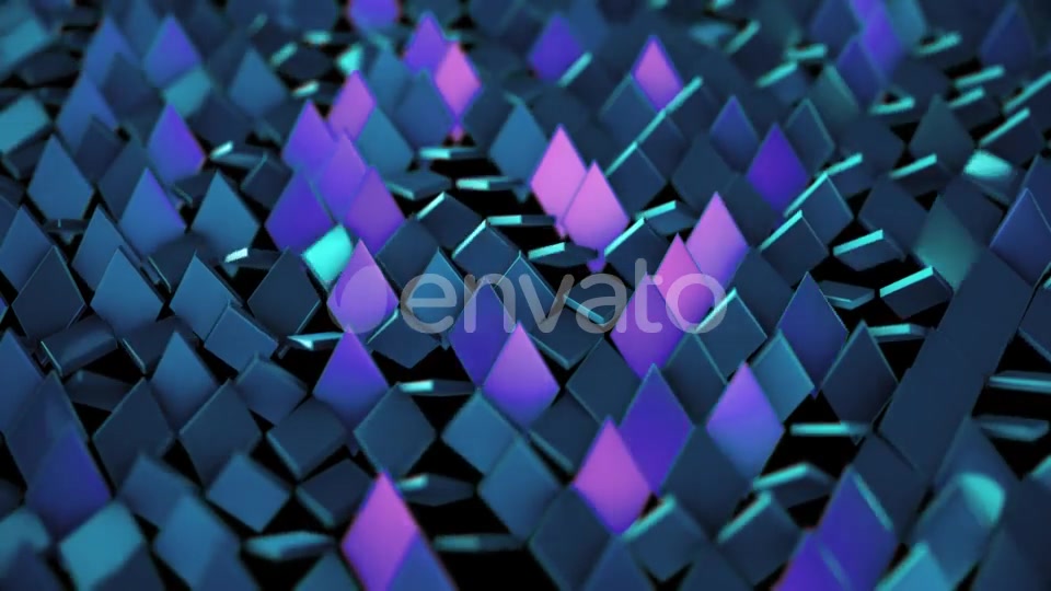 Background of Purple Blue Shiny Rombus Videohive 21998072 Motion Graphics Image 8