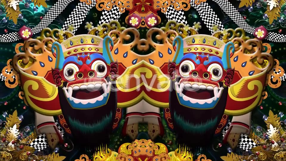 Bali Barong Mask Videohive 22651337 Motion Graphics Image 3