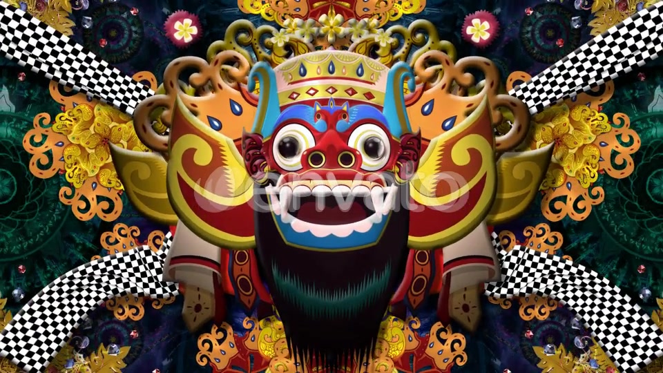 Bali Barong Mask Videohive 22651337 Motion Graphics Image 4