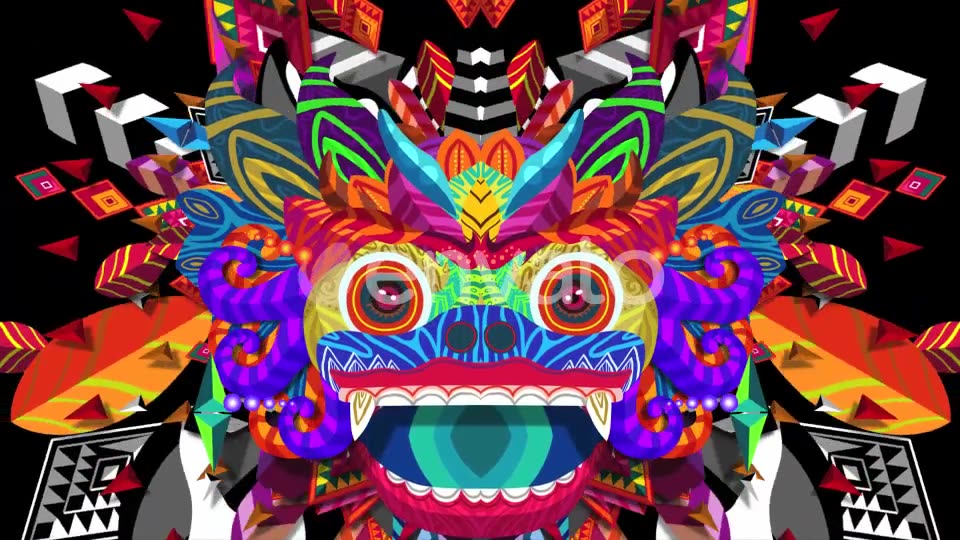 Balinese Barong Mask 5 in 1 Videohive 21892651 Motion Graphics Image 3