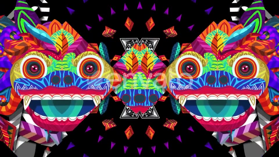 Balinese Barong Mask 5 in 1 Videohive 21892651 Motion Graphics Image 6