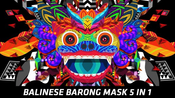 Balinese Barong Mask 5 in 1 - Videohive 21892651 Download
