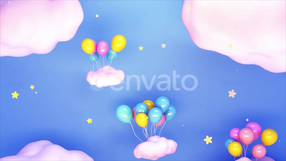 Balloons And Stars Videohive 23769458 Motion Graphics Image 12