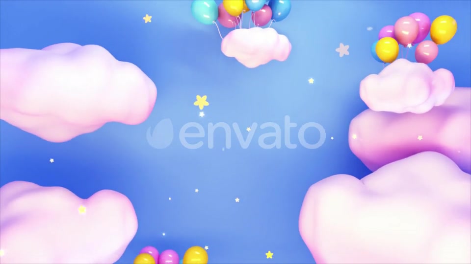 Balloons And Stars Videohive 23769458 Motion Graphics Image 6
