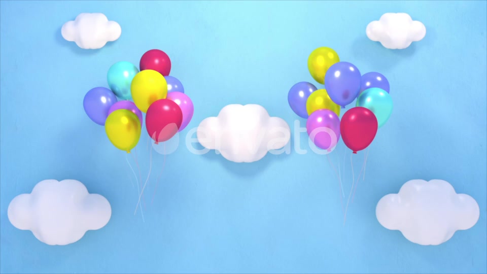 Balloons in the Sky and Fireworks Videohive 22402213 Motion Graphics Image 11