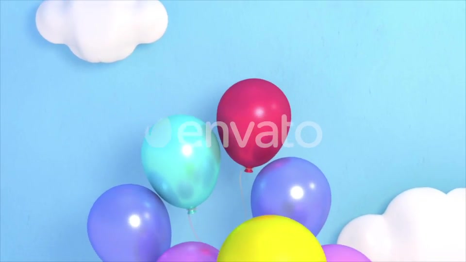 Balloons in the Sky and Fireworks Videohive 22402213 Motion Graphics Image 2