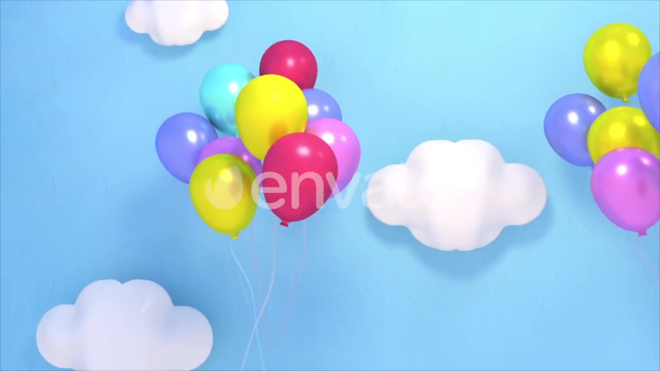 Balloons in the Sky and Fireworks Videohive 22402213 Motion Graphics Image 4