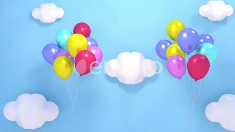 Balloons in the Sky and Fireworks Videohive 22402213 Motion Graphics Image 5