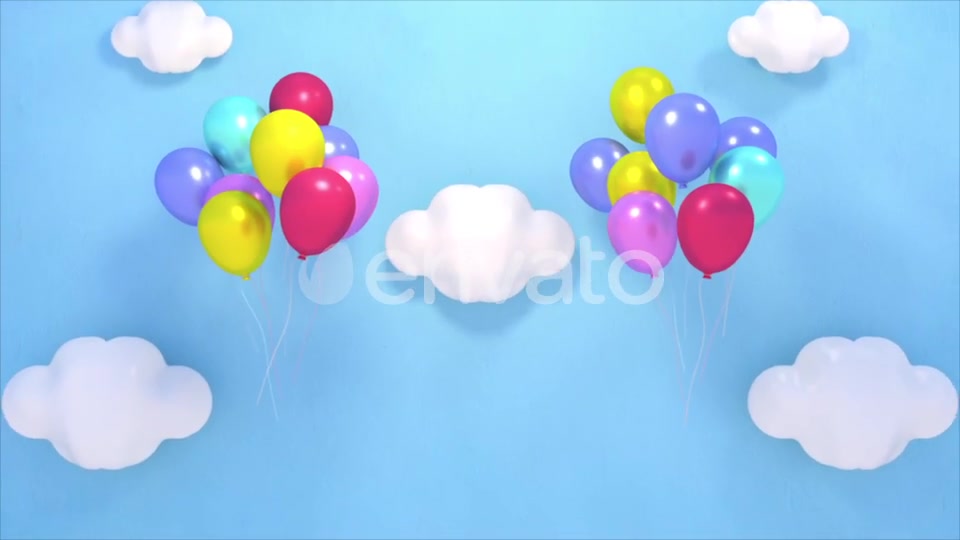 Balloons in the Sky and Fireworks Videohive 22402213 Motion Graphics Image 6