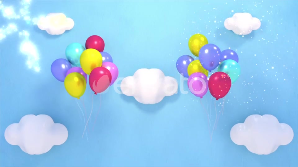 Balloons in the Sky and Fireworks Videohive 22402213 Motion Graphics Image 8