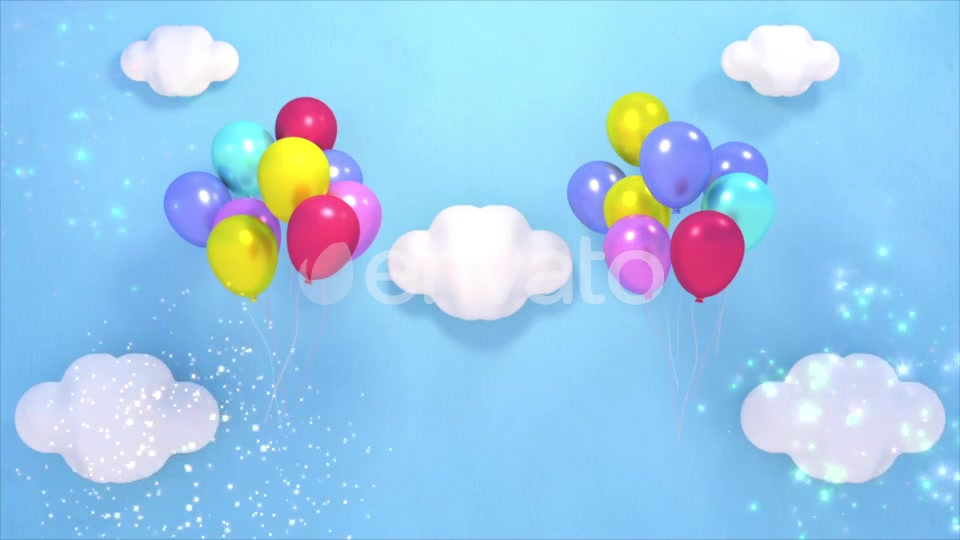 Balloons in the Sky and Fireworks Videohive 22402213 Motion Graphics Image 9