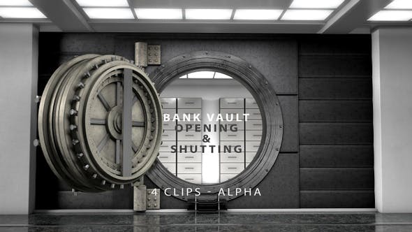 Bank Vault Opening and Shutting - Videohive 23182558 Download