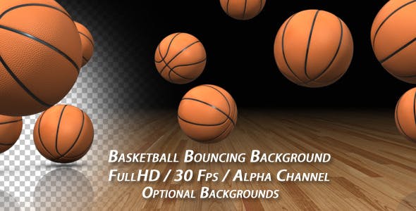 Basketball Bouncing Background - 6074950 Download Videohive