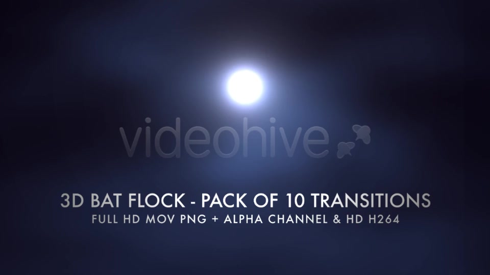 Bat Flock Pack of 10 Transitions Videohive 5709602 Motion Graphics Image 8
