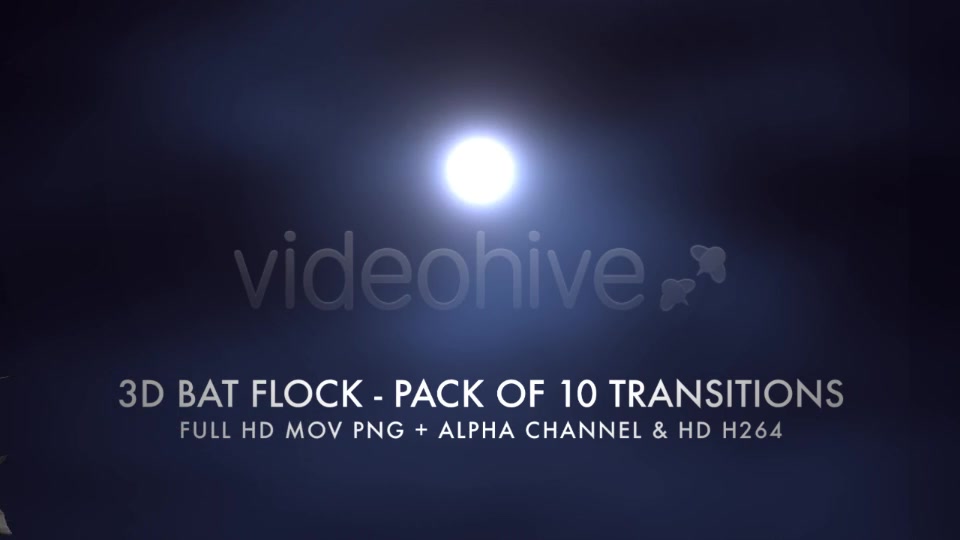 Bat Flock Pack of 10 Transitions Videohive 5709602 Motion Graphics Image 9