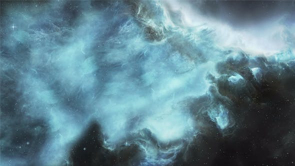 Beautiful Blue Cosmic Nebula - Videohive Download 19566848