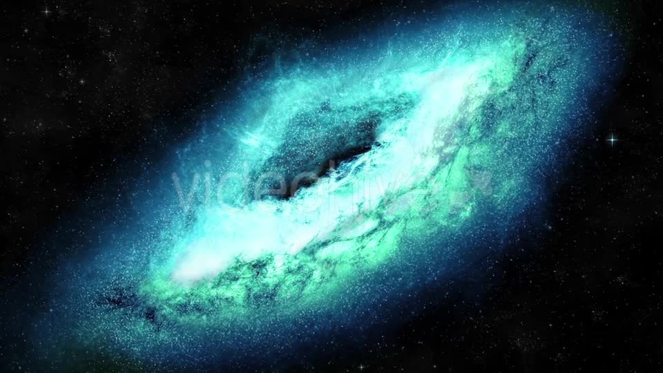 Beautiful Blue Galaxy in the Vast Space Videohive 18893642 Motion Graphics Image 1