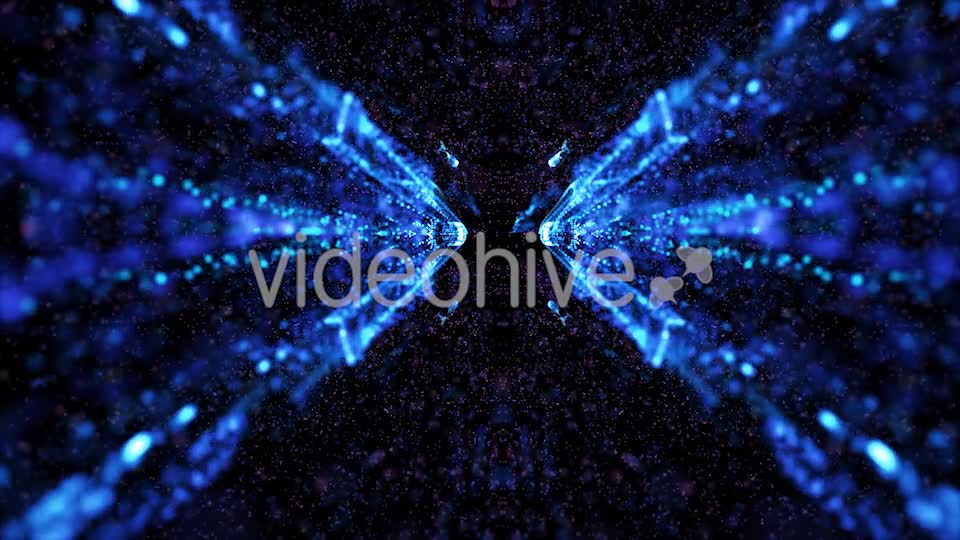 Beautiful Blue Kaleido Particles Background Videohive 19951301 Motion Graphics Image 1