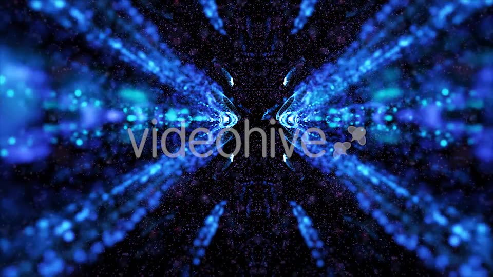 Beautiful Blue Kaleido Particles Background Videohive 19951301 Motion Graphics Image 2