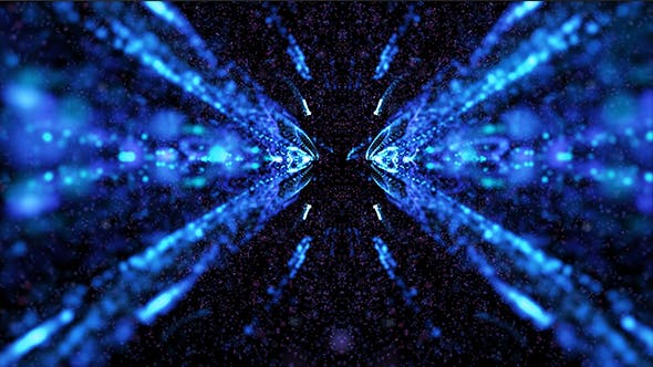 Beautiful Blue Kaleido Particles Background - Videohive 19951301 Download