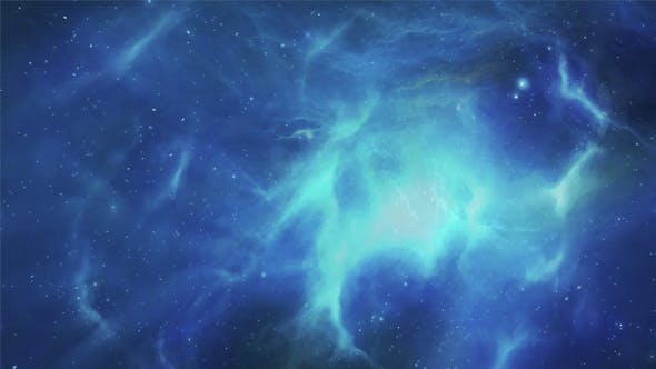 Beautiful Blue Space Nebula - Download 15363625 Videohive