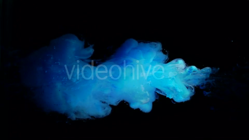 Beautiful Cloud Blue Ink Dissolved In Water Videohive 17510207 Motion Graphics Image 5
