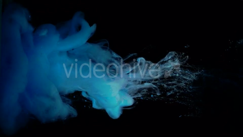 Beautiful Cloud Blue Ink Dissolved In Water Videohive 17510207 Motion Graphics Image 7