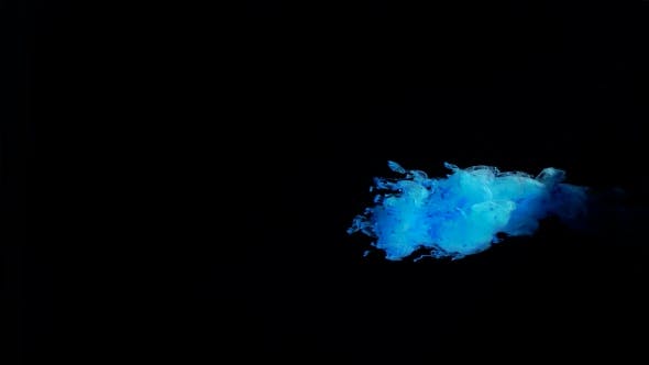 Beautiful Cloud Blue Ink Dissolved In Water - 17510207 Videohive Download