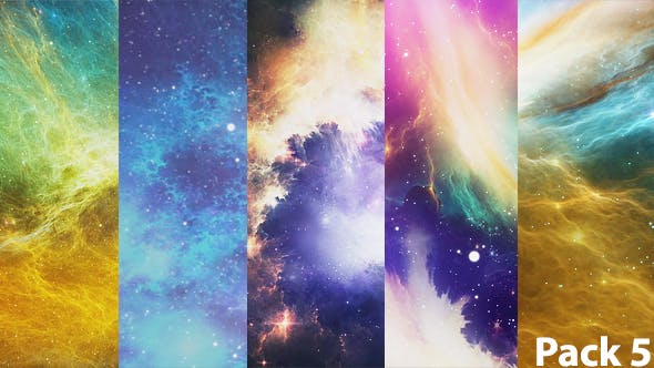 Beautiful Colorful Abstract Space Nebula Pack - Download Videohive 19122091