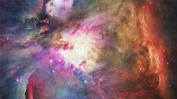 Beautiful Colorful Space Nebula - Videohive Download 19143895