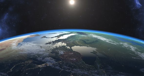 Beautiful Footage of Sunset Over Earth - Download Videohive 21310132