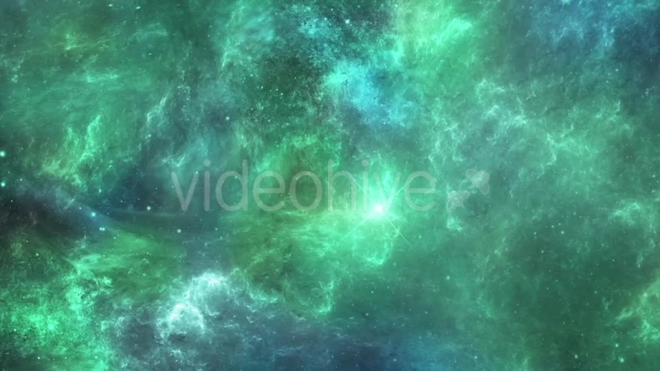 Beautiful Green Space Nebula Videohive 19180630 Motion Graphics Image 1