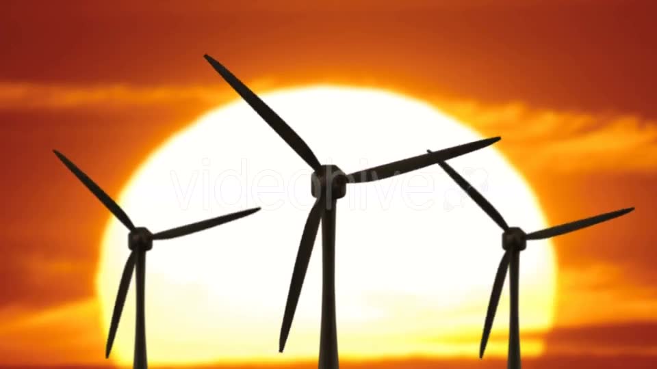 Beautiful Landscape View of Sunset Wind Turbine Field Videohive 21200014 Motion Graphics Image 2