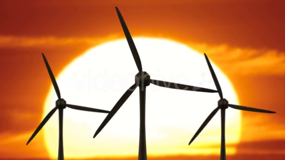 Beautiful Landscape View of Sunset Wind Turbine Field Videohive 21200014 Motion Graphics Image 4