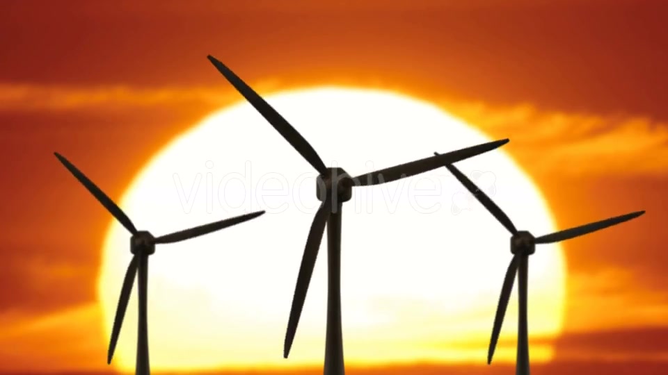 Beautiful Landscape View of Sunset Wind Turbine Field Videohive 21200014 Motion Graphics Image 7