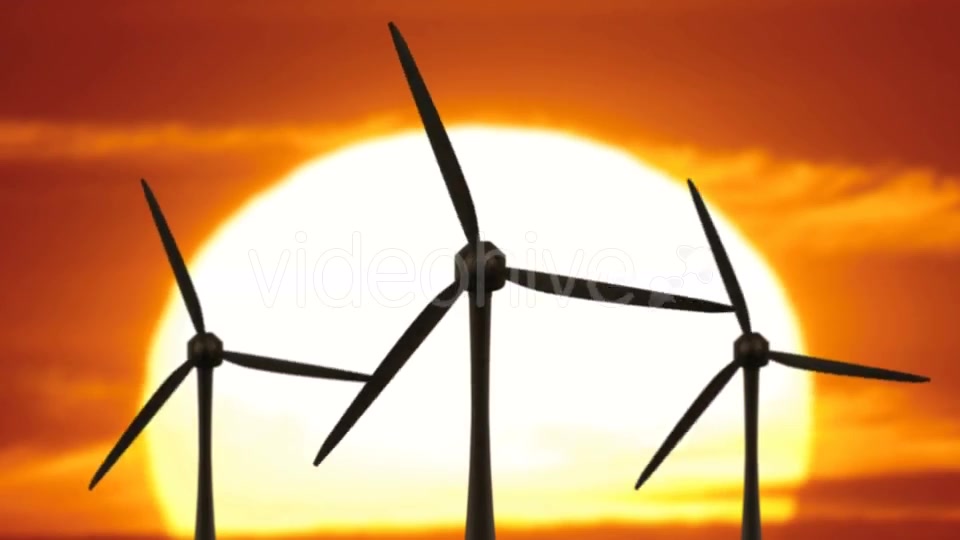 Beautiful Landscape View of Sunset Wind Turbine Field Videohive 21200014 Motion Graphics Image 9
