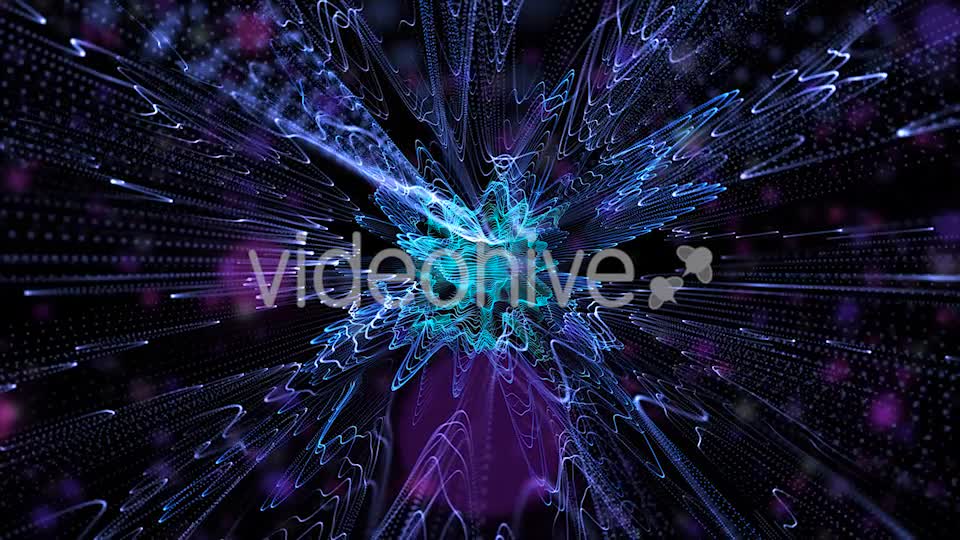 Beautiful Movement Blue Particles Background Videohive 20248616 Motion Graphics Image 1