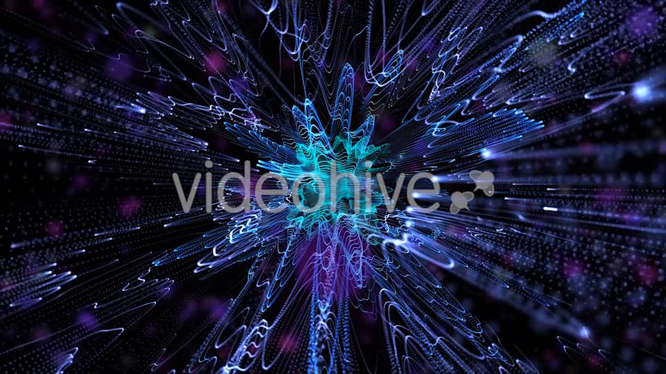 Beautiful Movement Blue Particles Background Videohive 20248616 Motion Graphics Image 2