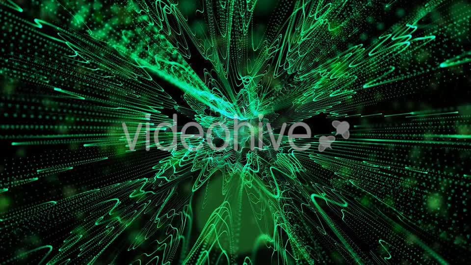 Beautiful Movement Green Particles Background Videohive 20246877 Motion Graphics Image 1