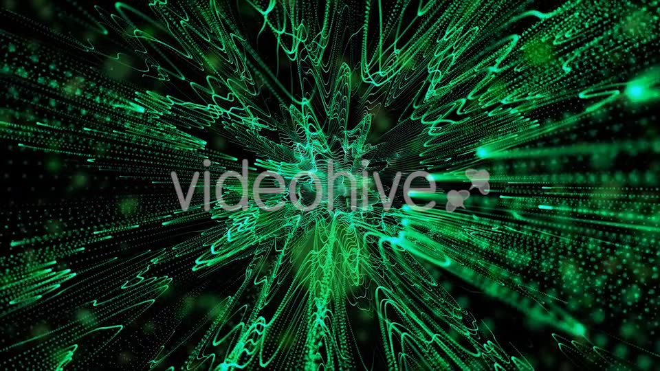 Beautiful Movement Green Particles Background Videohive 20246877 Motion Graphics Image 2
