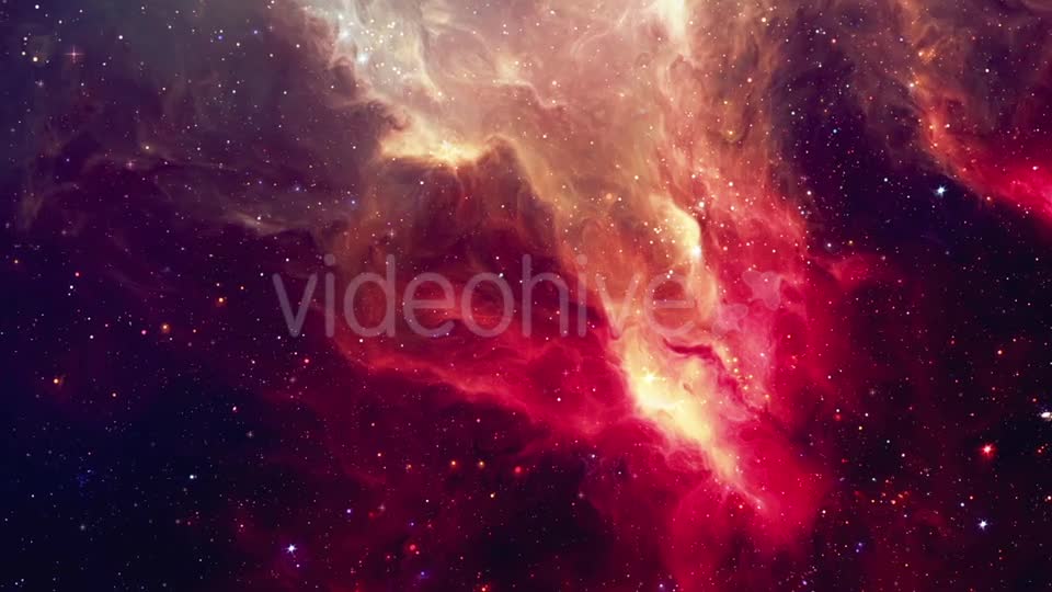 Beautiful Red Space Nebula Videohive 19234251 Motion Graphics Image 1