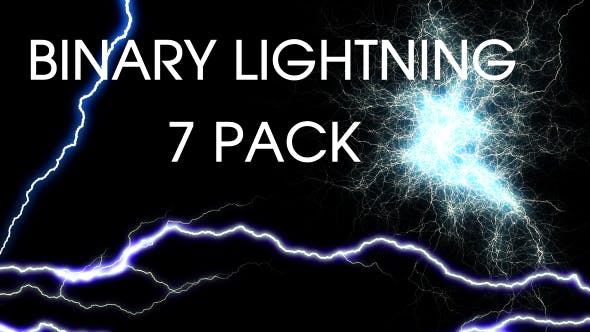 Binary Lightning (Pack of 7) - Videohive Download 19058515